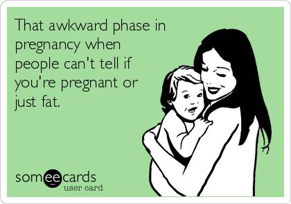 Esa incómoda etapa en el embarazo donde la gente no tiene claro si estás embarazada o simplemente gorda